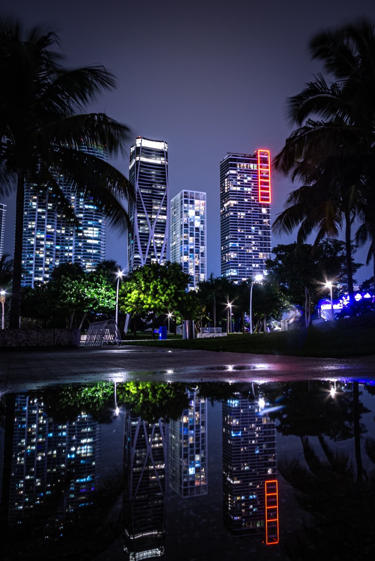 Miami city skyline.
