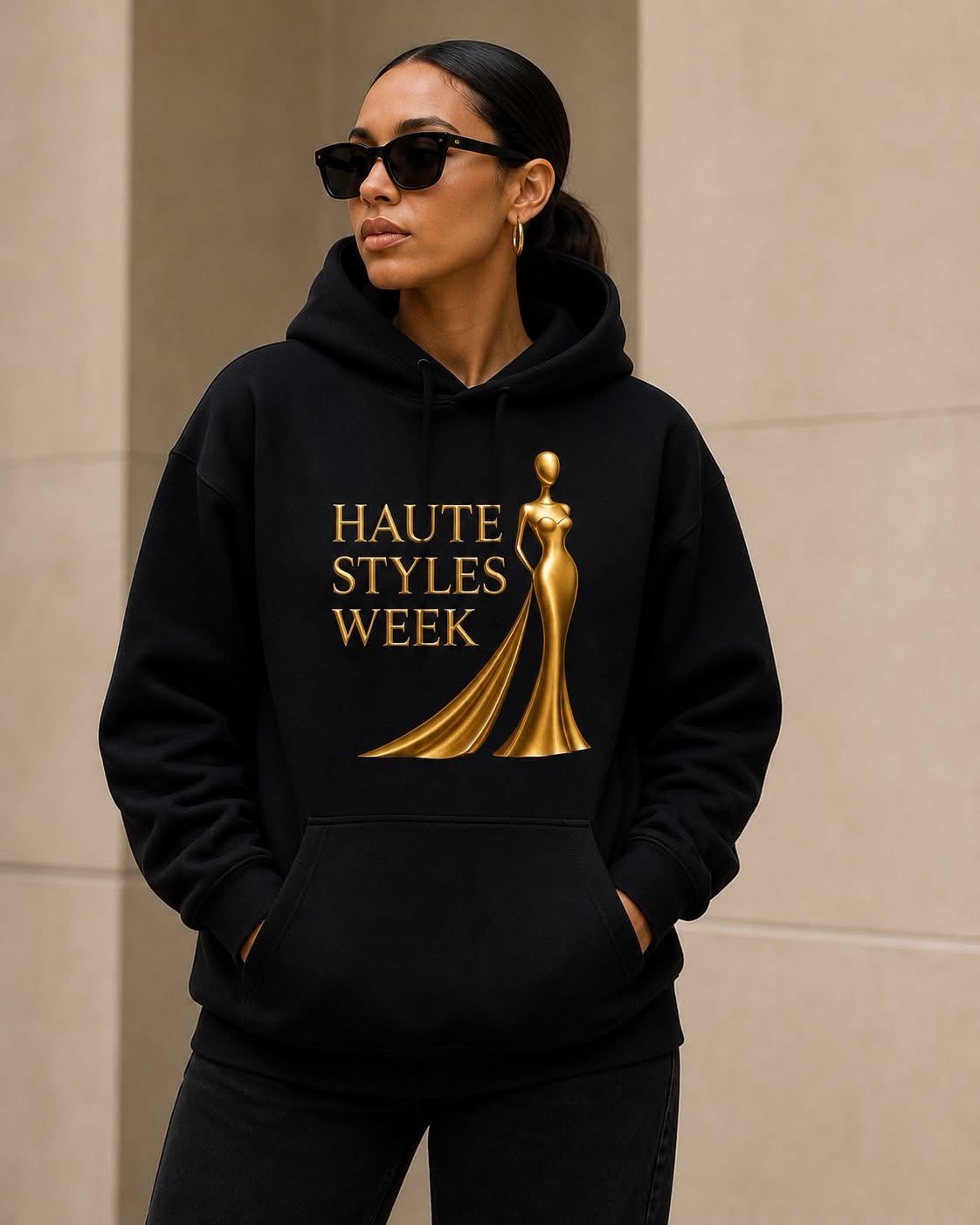 Haute Icon Women’s Black Signature Hoodie
