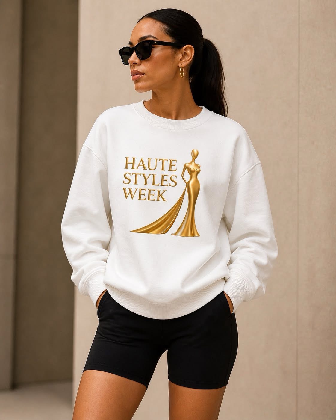 Haute Icon Women’s Ivory Signature Sweatshirt